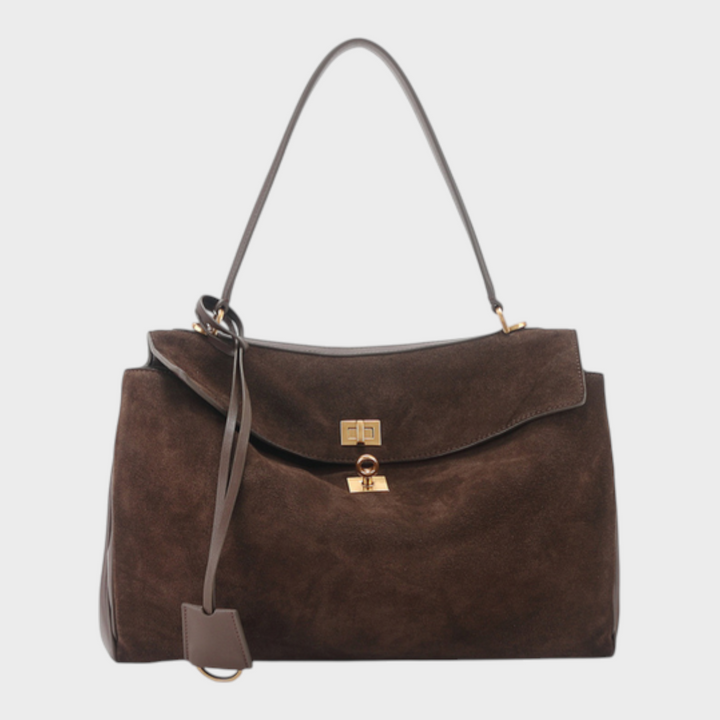 SVEA | Structured Leather Bag with Magnetic Flap