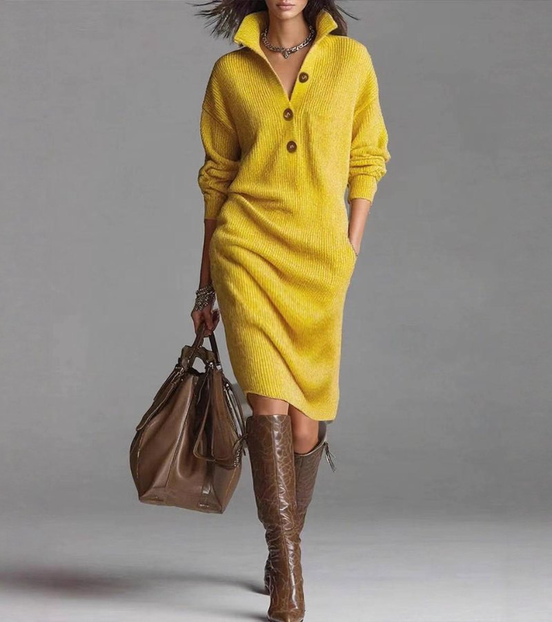 SVEA | Warmes Elegantes Kleid | Bequem