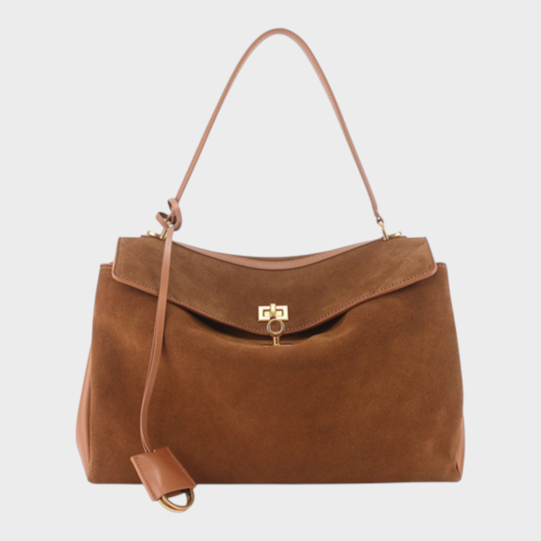 SVEA | Structured Leather Bag with Magnetic Flap
