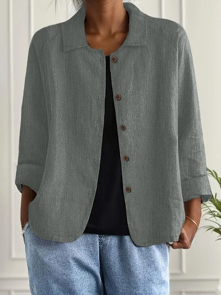 SVEA | Marilla Klassischer Leichter Hemd-Cardigan