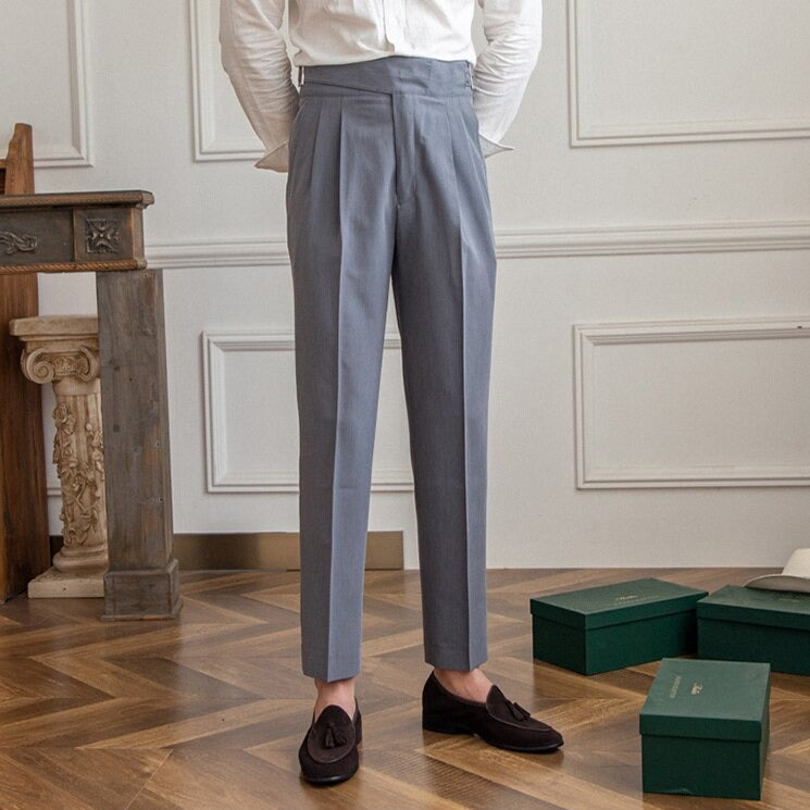 SVEA | Klassische Hose Mit Hoher Taille Und Schnallenverschluss Für Herren