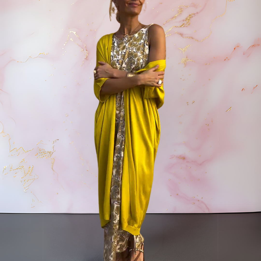 SVEA | Melanie Elegantes Kleid mit Cardigan