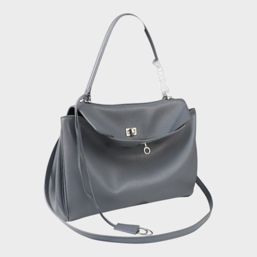 SVEA | Structured Leather Bag with Magnetic Flap
