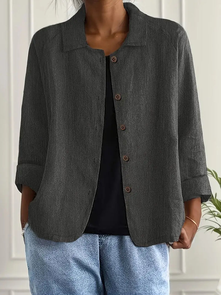 SVEA | Marilla Klassischer Leichter Hemd-Cardigan