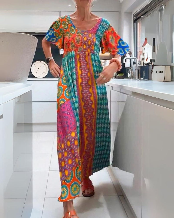 SVEA | Buntes Bohemian-Kleid