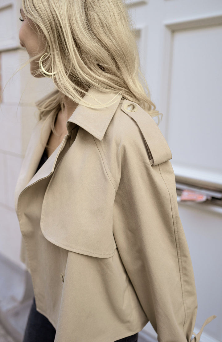 Jane | Camille Renard Cropped Trench Jacket