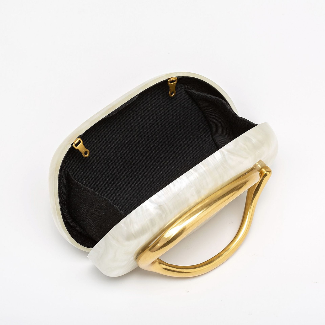 SVEA | Evening Handbag with Pearl Finish