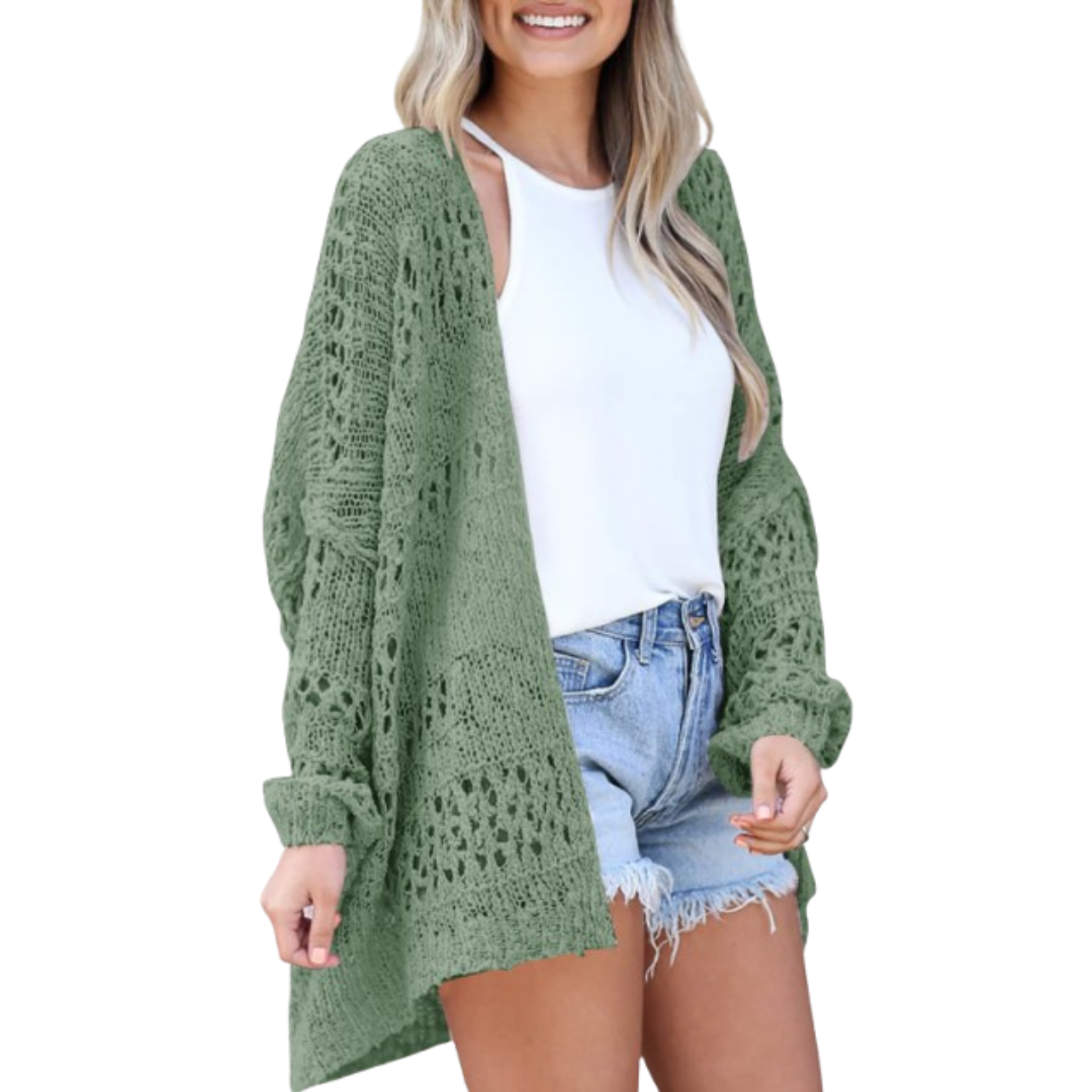 SVEA | Arizela Leichter Übergroßer Boho-Cardigan