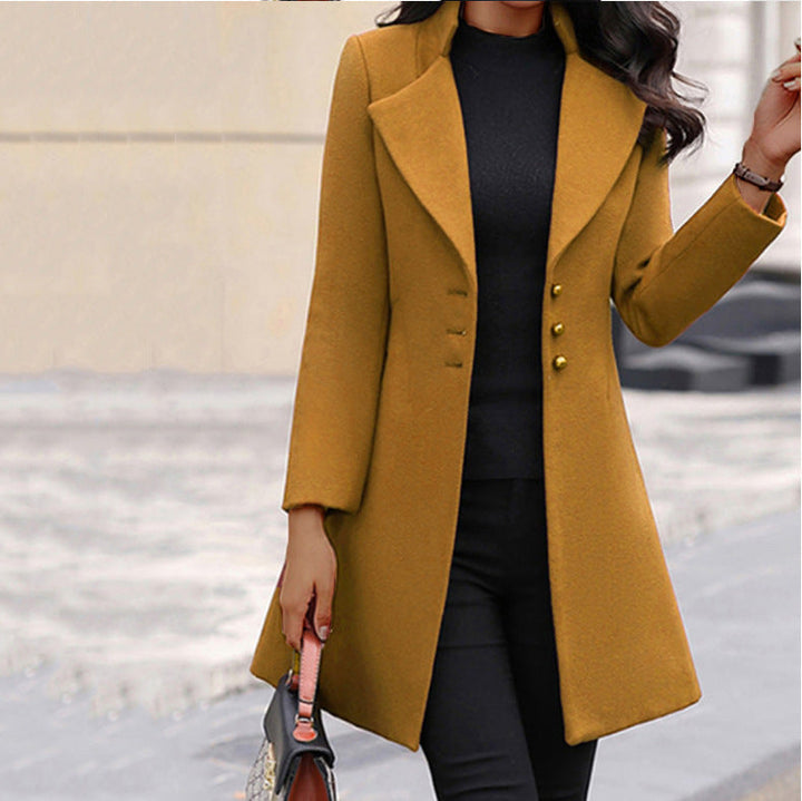 Jane | Elise Hartley Fitted Longline Wool-Blend Coat
