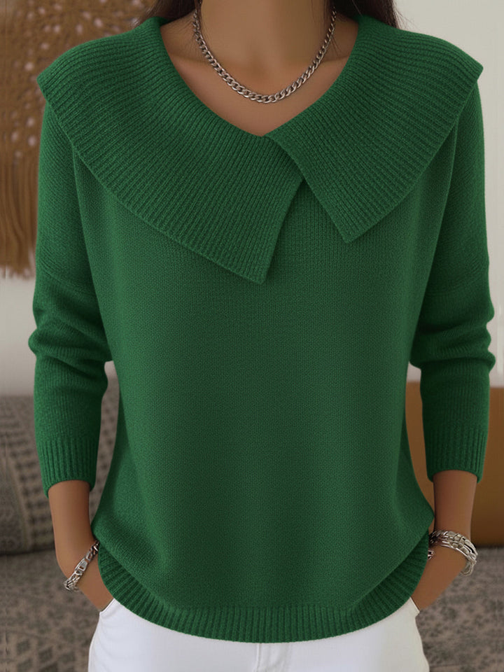 Jane | Warm Sweater with Soft Collar