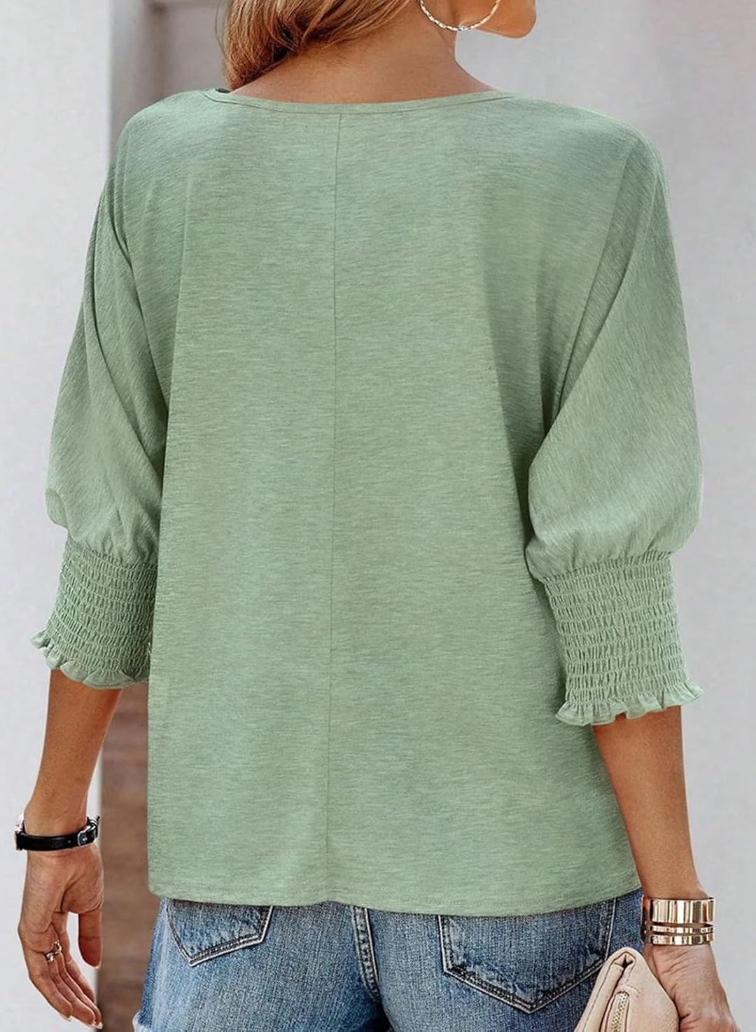 SVEA | Einfache Rundhalsausschnitt Bluse
