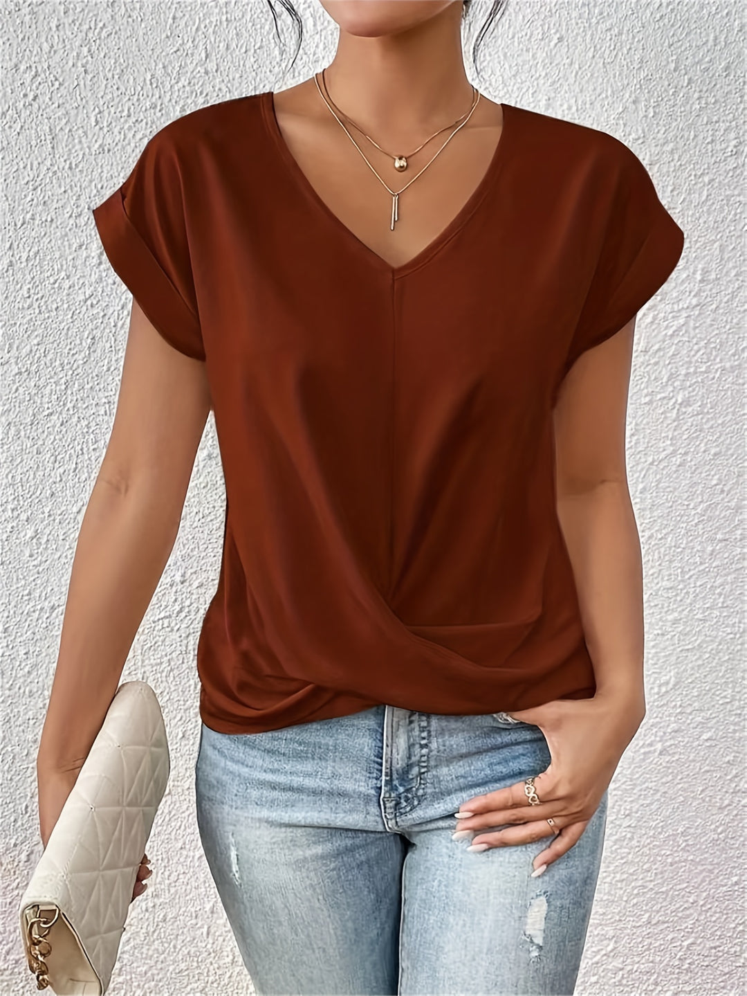 SVEA | Gemütliches V-Ausschnitt Shirt
