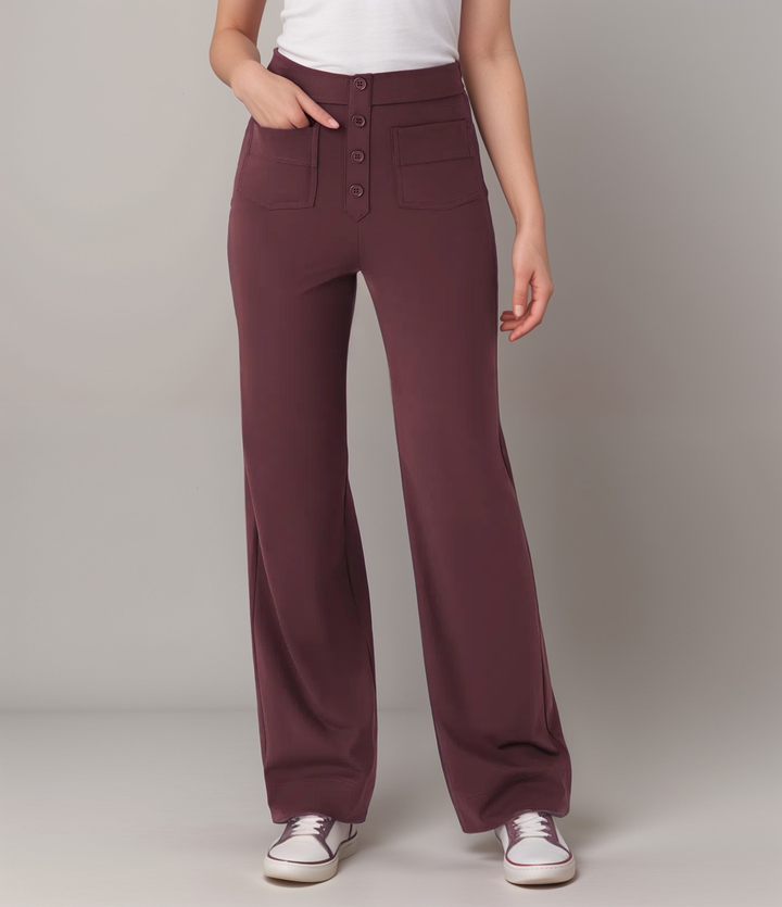 SVEA | Elastische Hose mit hoher Taille