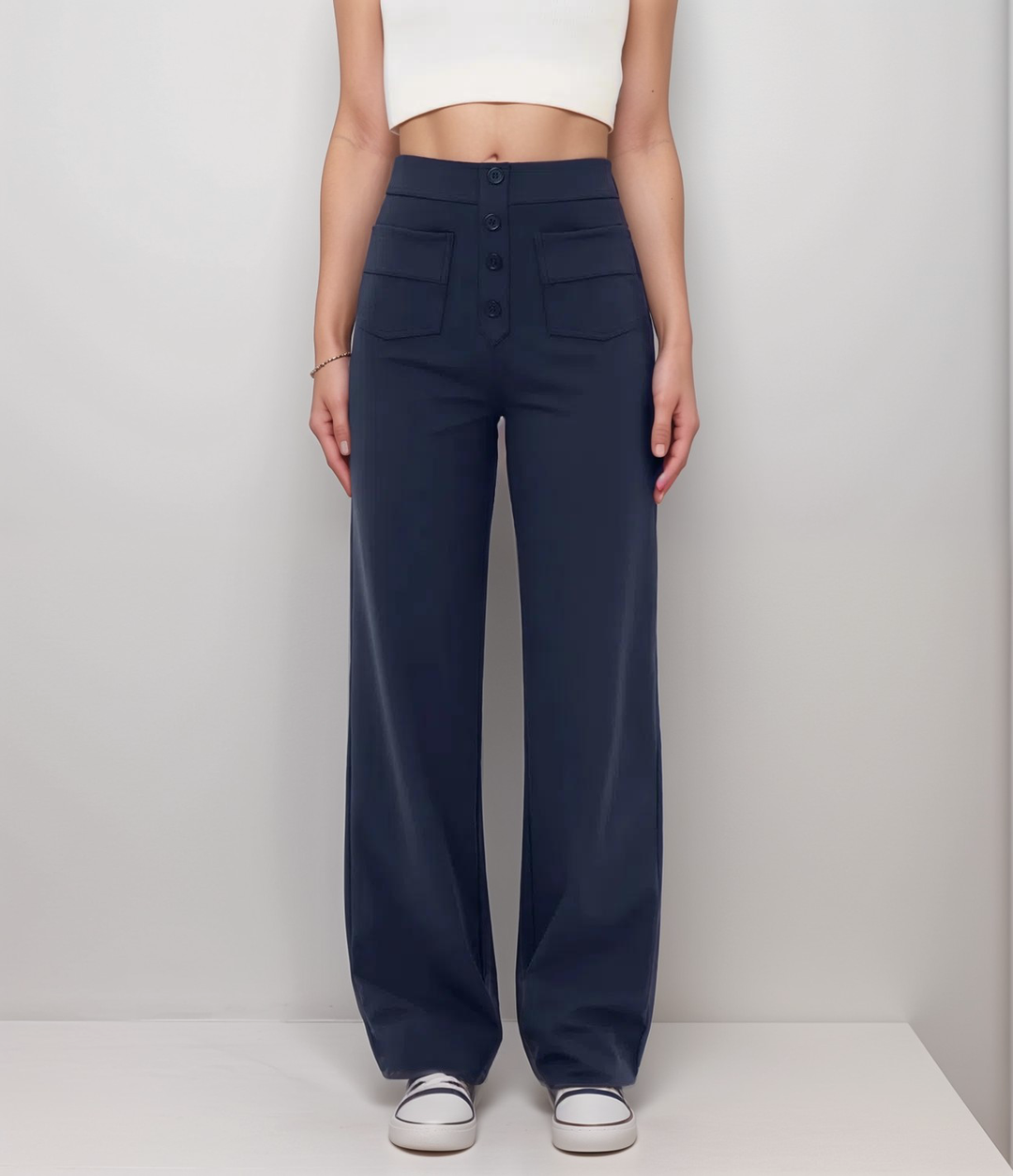 SVEA | Elastische Hose mit hoher Taille