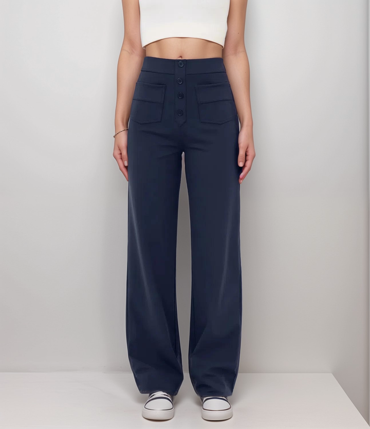 SVEA | Elastische Hose mit hoher Taille