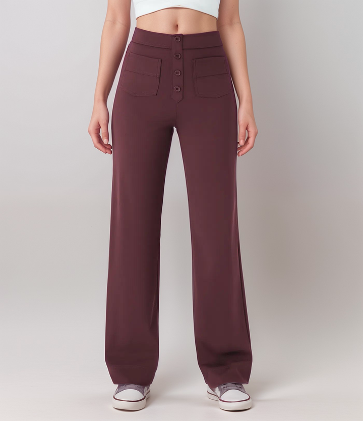 SVEA | Elastische Hose mit hoher Taille