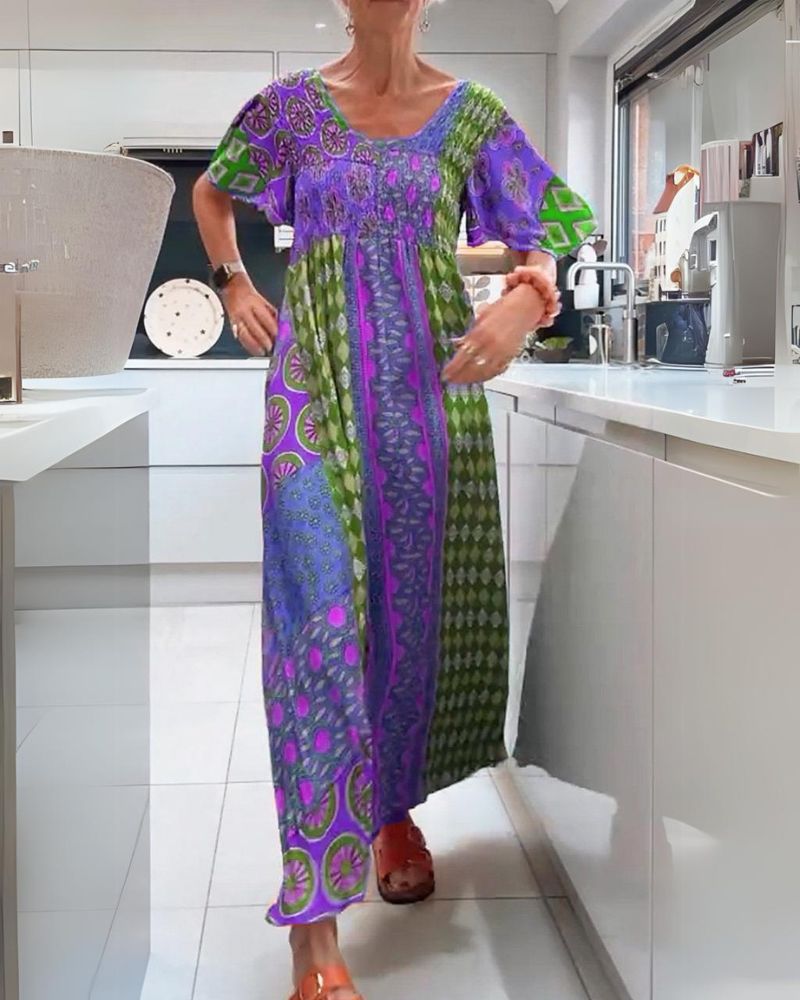 SVEA | Buntes Bohemian-Kleid