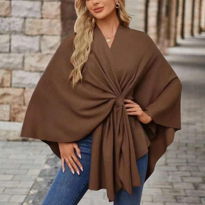 Jane | Elegant Draped Poncho