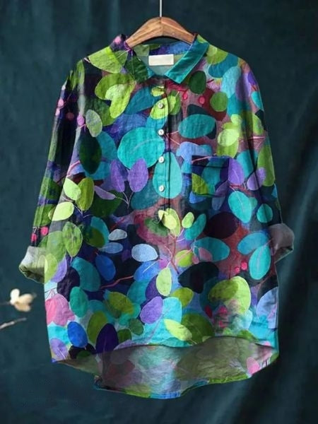 SVEA | Florale Französische Vintage-Bluse