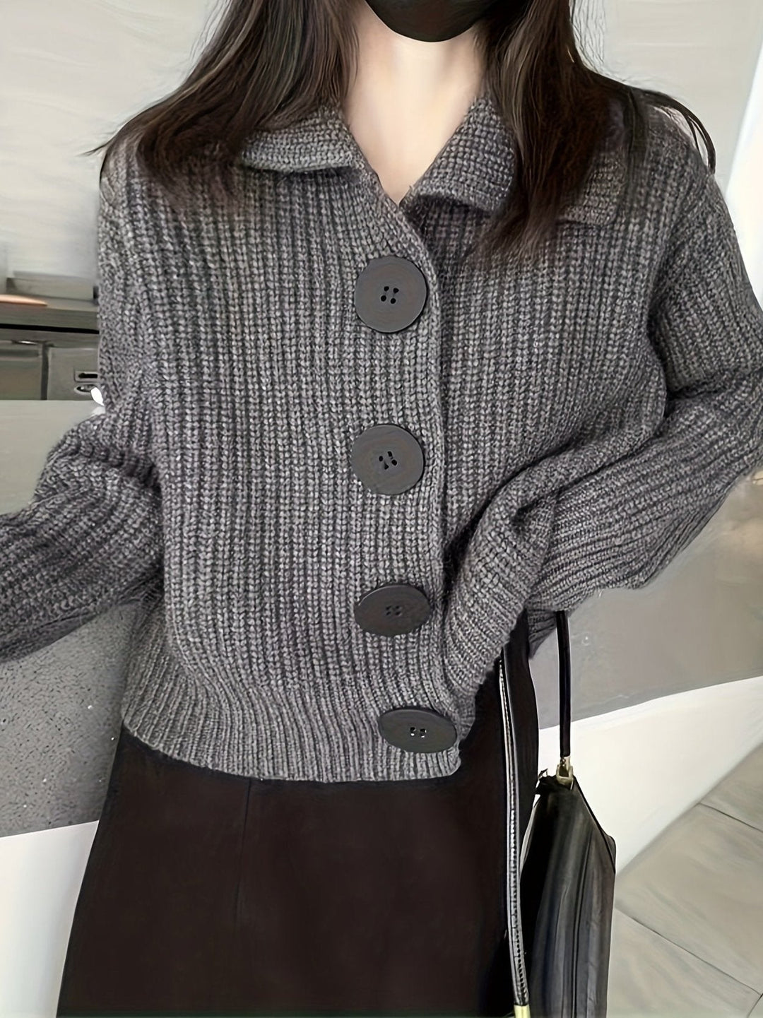SVEA | Isla Strickjacke mit Rippstrick