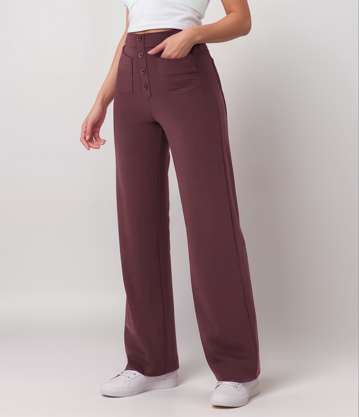 SVEA | Elastische Hose mit hoher Taille