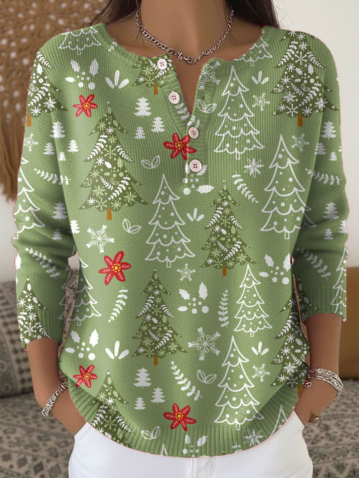 Jane | Button Christmas Sweater