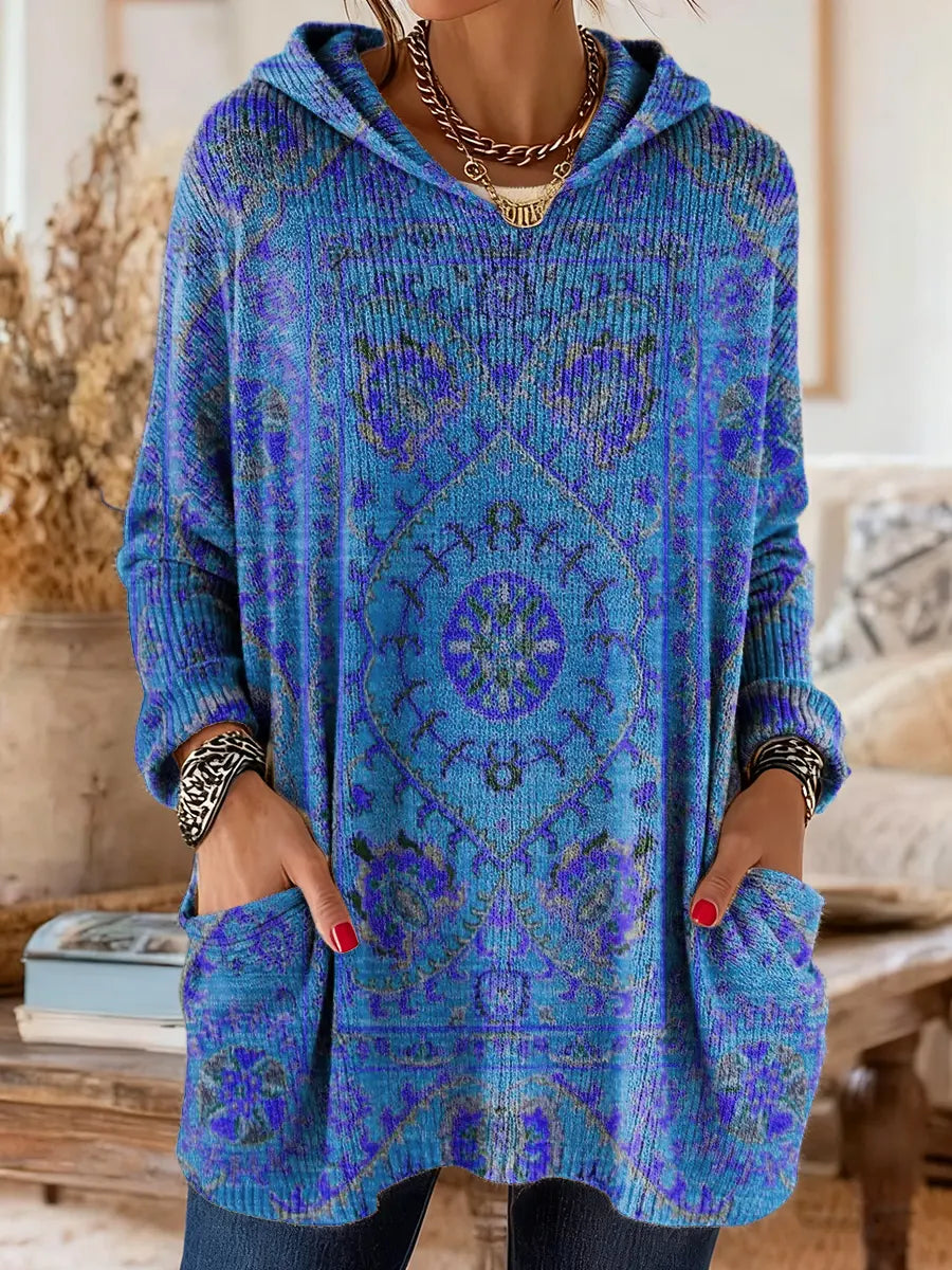 Aimee - Cozy Hooded Knit Sweater