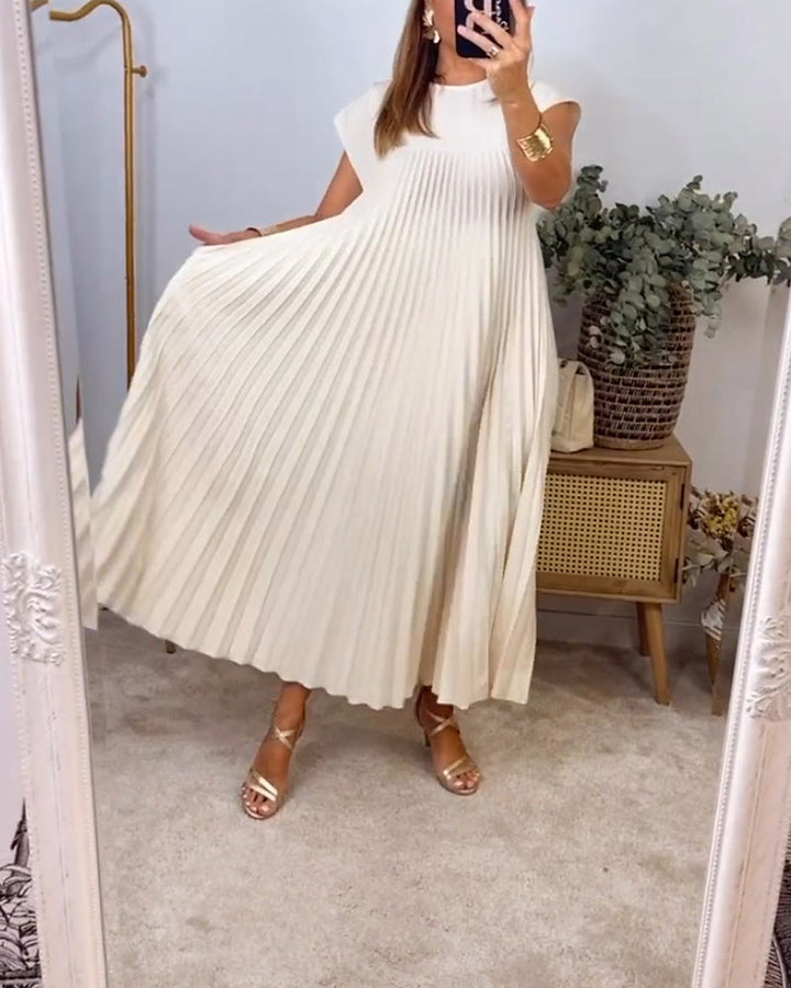SVEA | Zeitloses & Bequemes Plissiertes Kleid