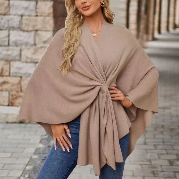 Jane | Elegant Draped Poncho