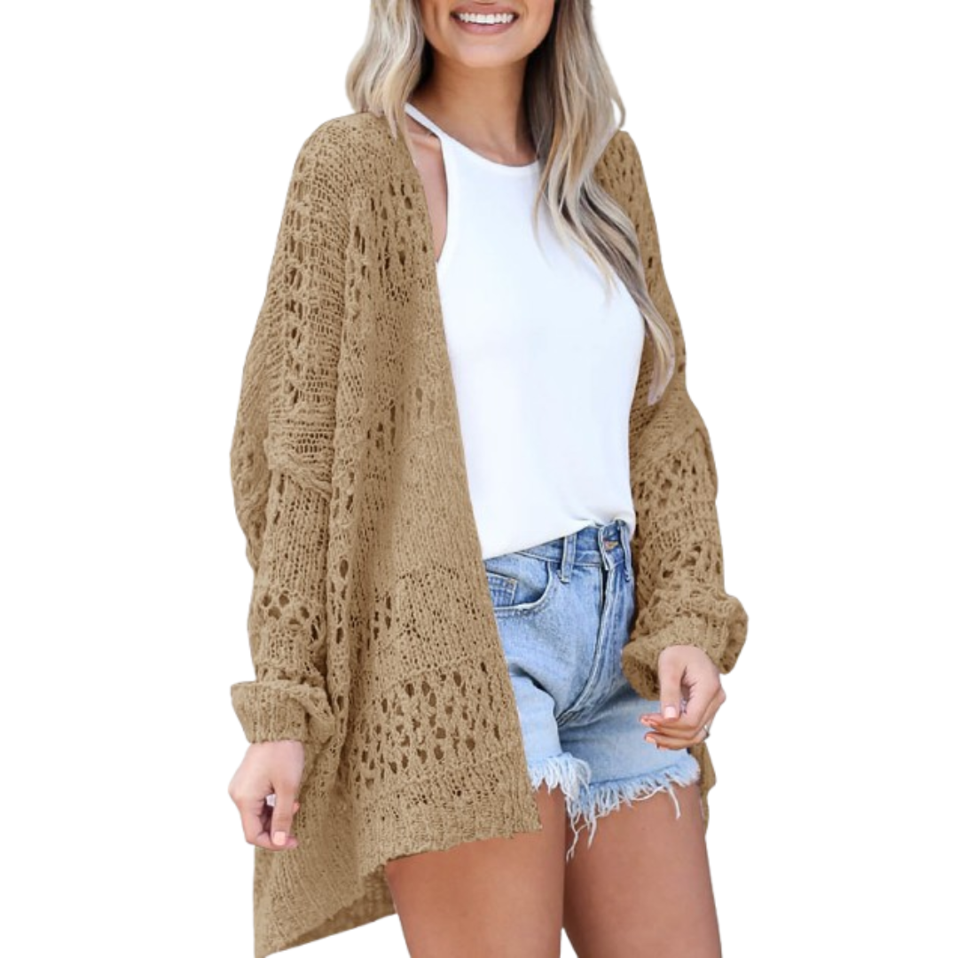 SVEA | Arizela Leichter Übergroßer Boho-Cardigan