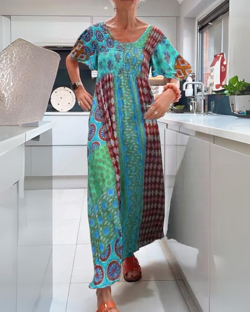 SVEA | Buntes Bohemian-Kleid