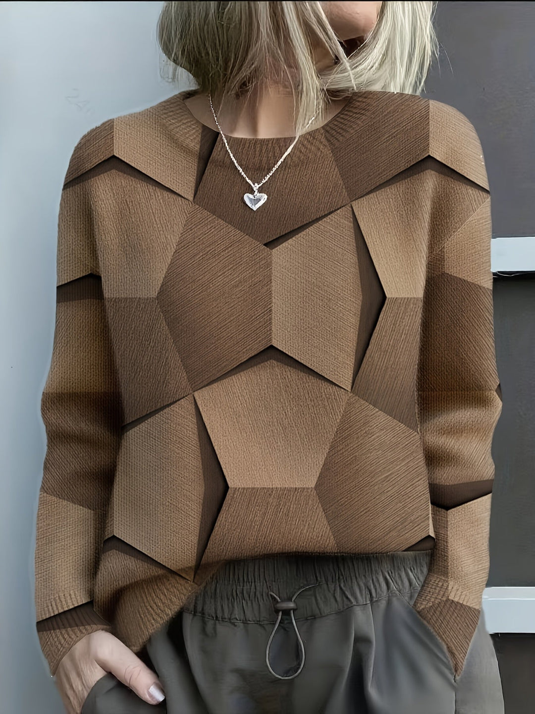 Jane | Geometric Colorblock Sweater