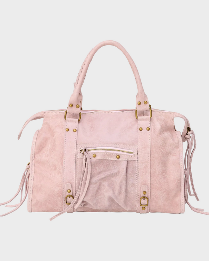 Jane | Vanille-Rosa Laptop-Tragetasche mit Handyfach