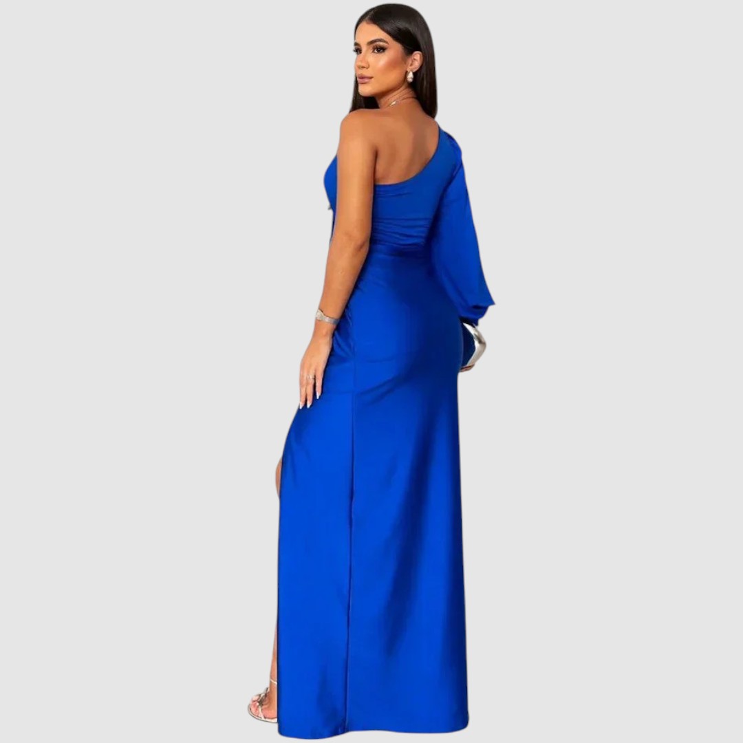 Meda - Elegant one-shoulder maxi dress
