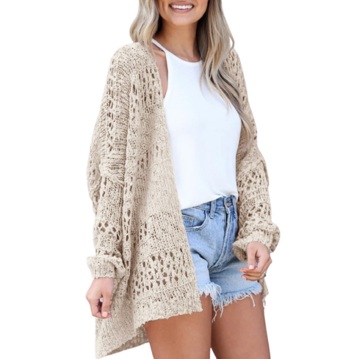 SVEA | Arizela Leichter Übergroßer Boho-Cardigan