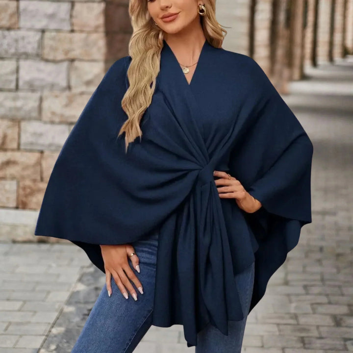 Jane | Elegant Draped Poncho