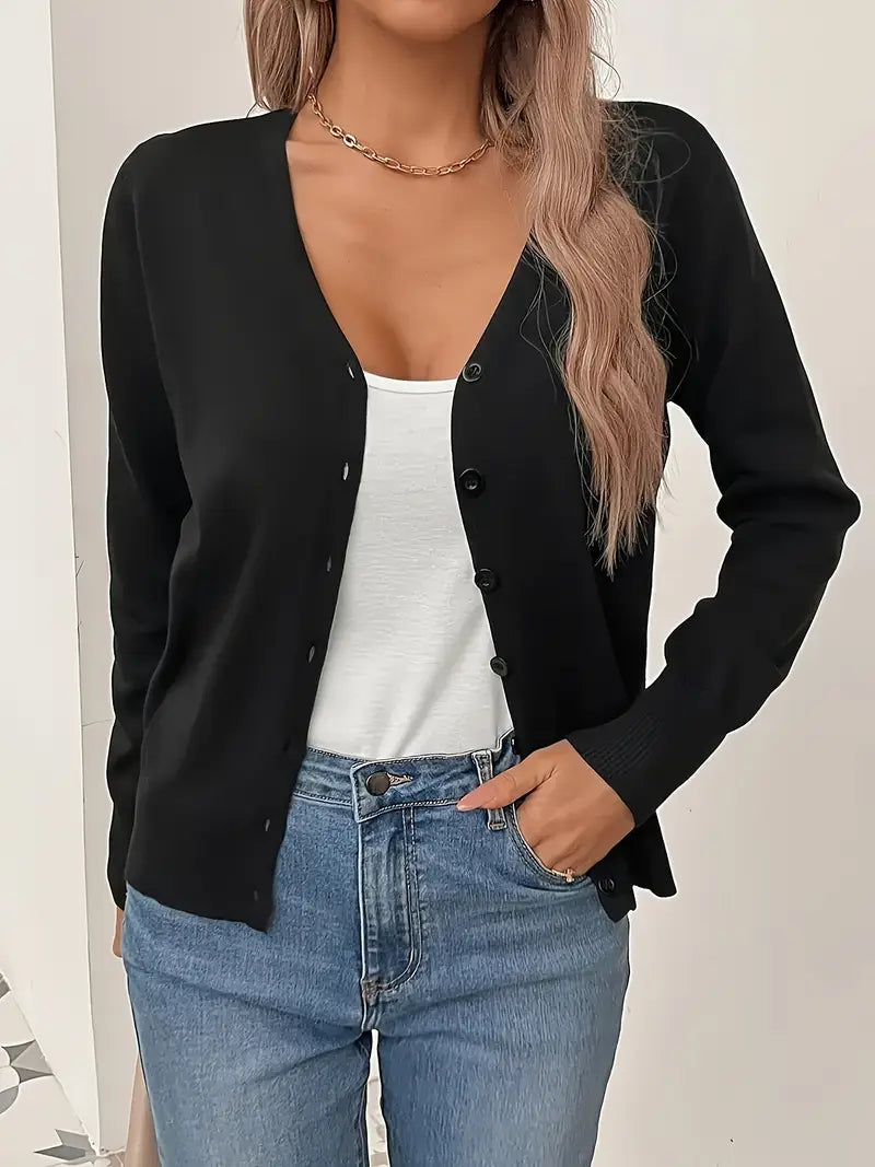 SVEA | Odele Anmutiger Minimalistischer Cardigan