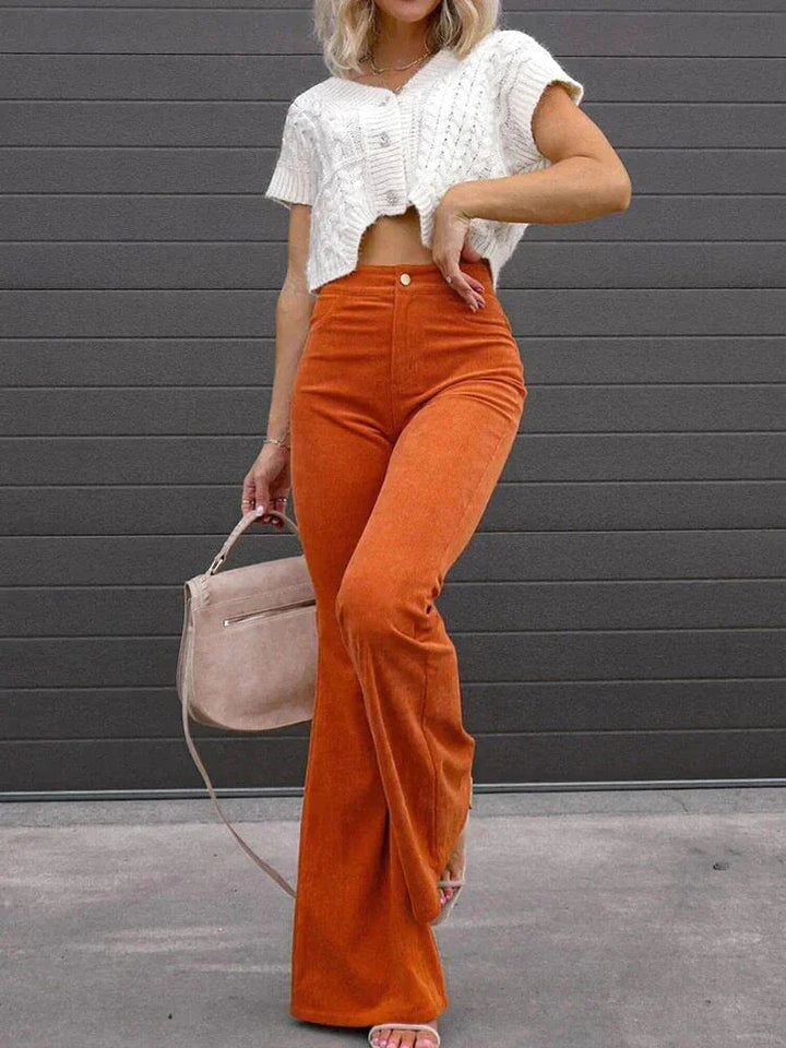 Jane | Briana DeLuca Flared Corduroy Pants