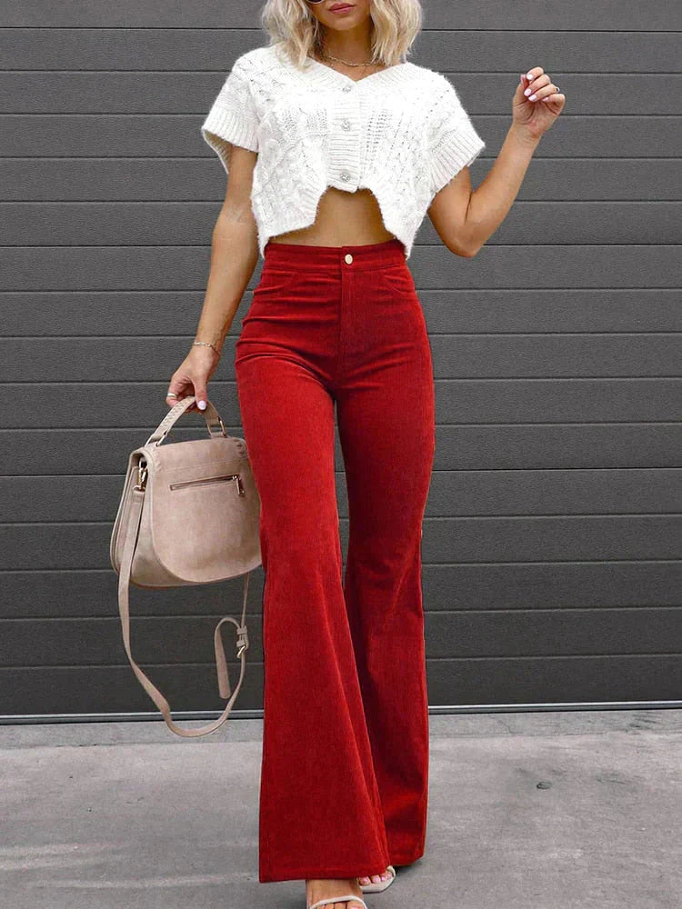 Jane | Briana DeLuca Flared Corduroy Pants
