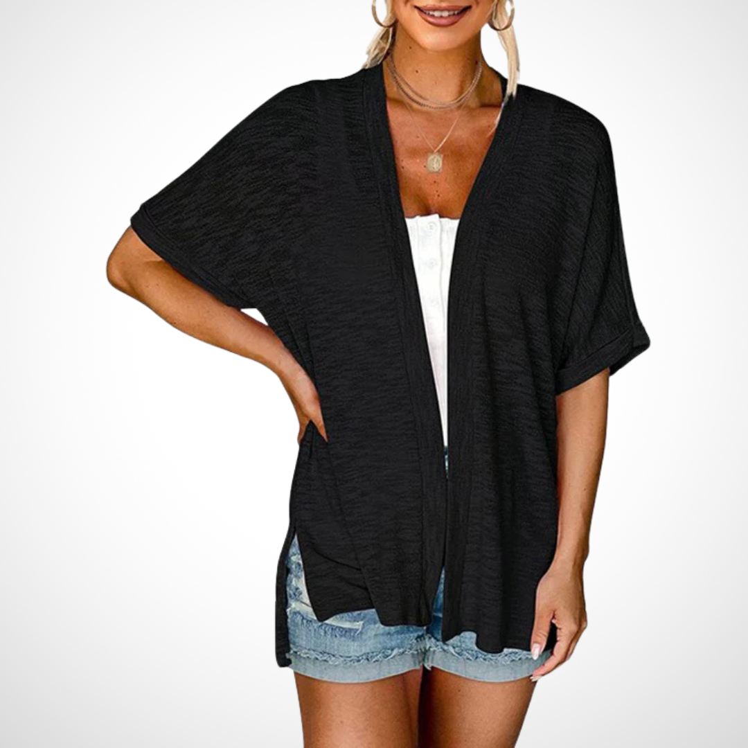 Jane | Flowing Short-Sleeve Cardigan