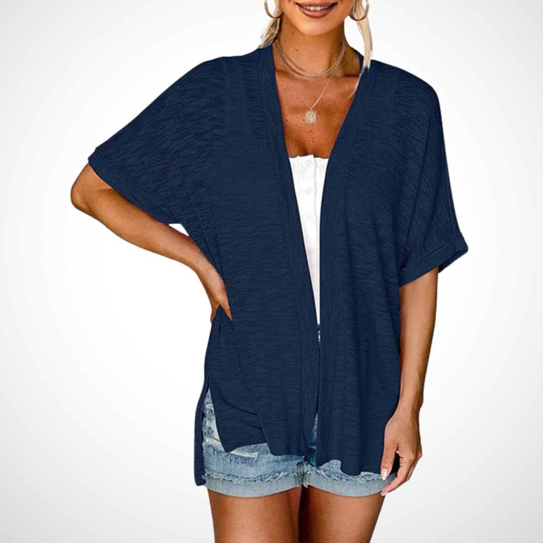 Jane | Flowing Short-Sleeve Cardigan