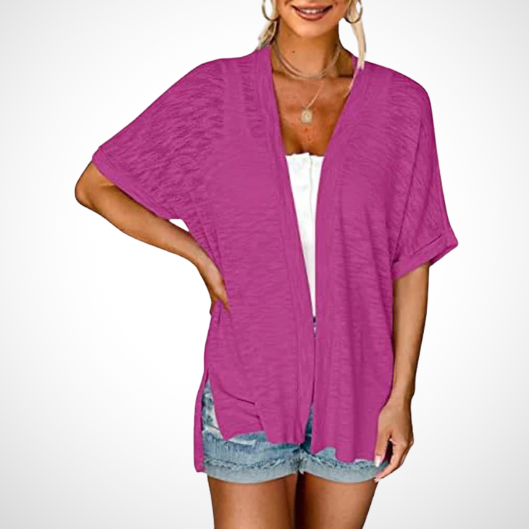 Jane | Flowing Short-Sleeve Cardigan