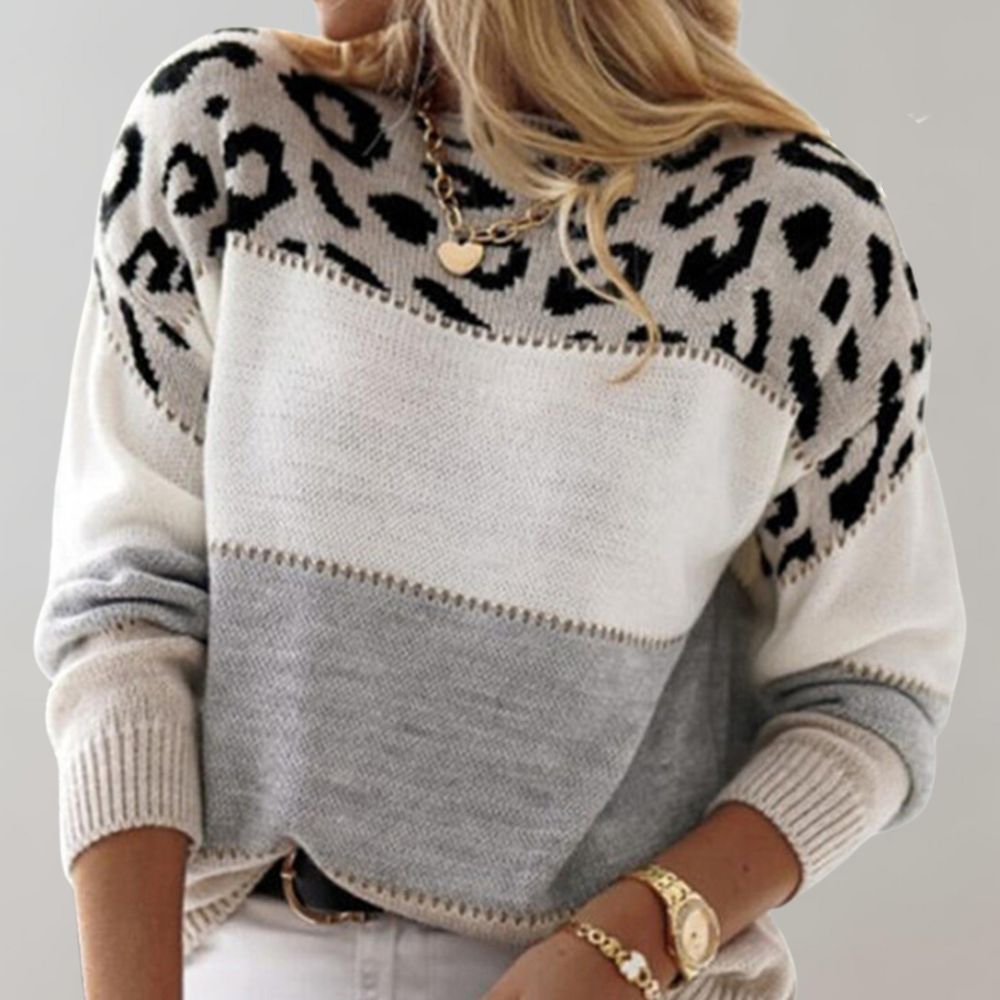 Jane | Casual Leopard-Print Sweater