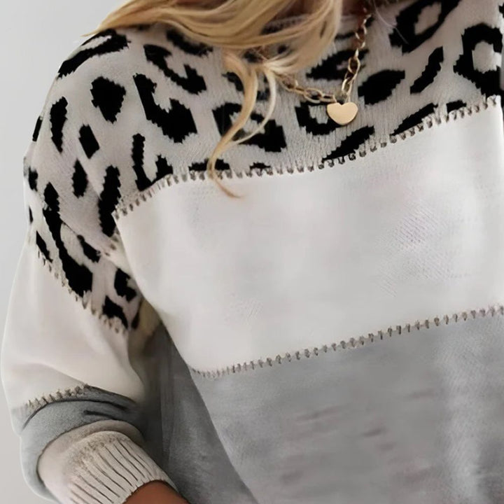 Jane | Casual Leopard-Print Sweater