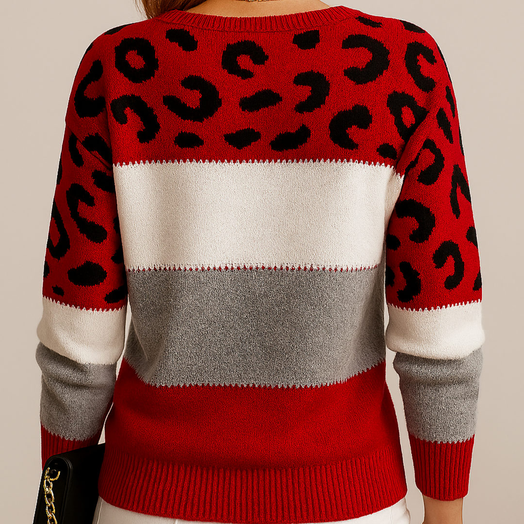 Jane | Casual Leopard-Print Sweater