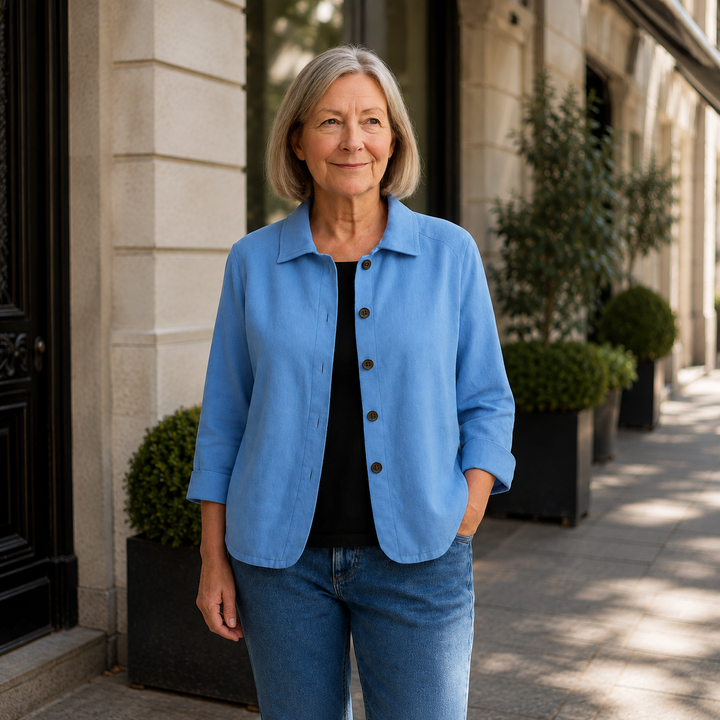 SVEA | Marilla Klassischer Leichter Hemd-Cardigan