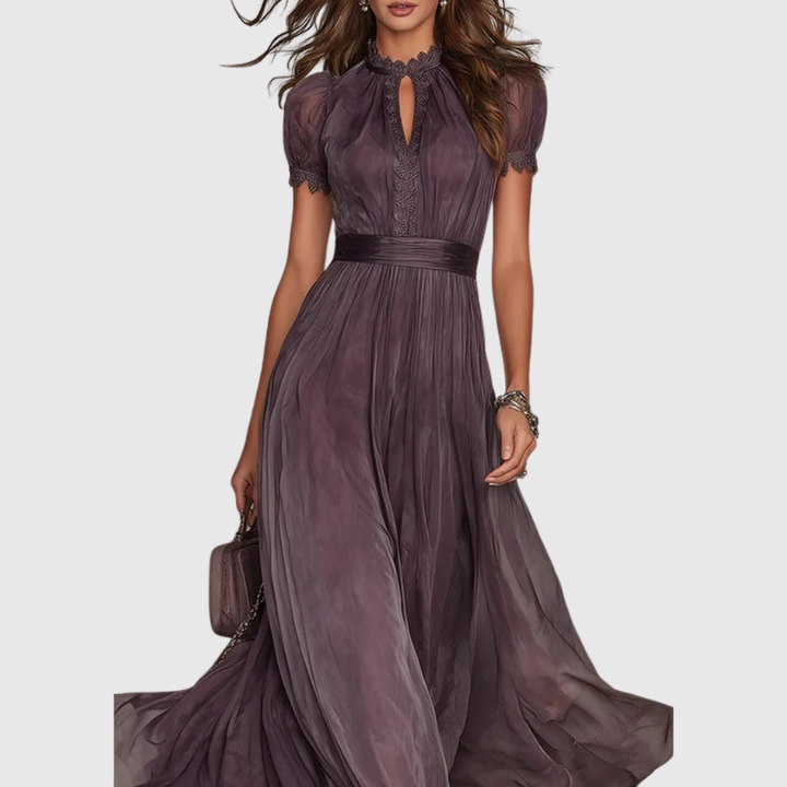 Effy – Violet Chiffon Maxi Dress