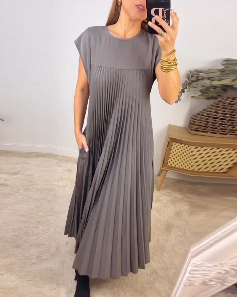 SVEA | Zeitloses & Bequemes Plissiertes Kleid