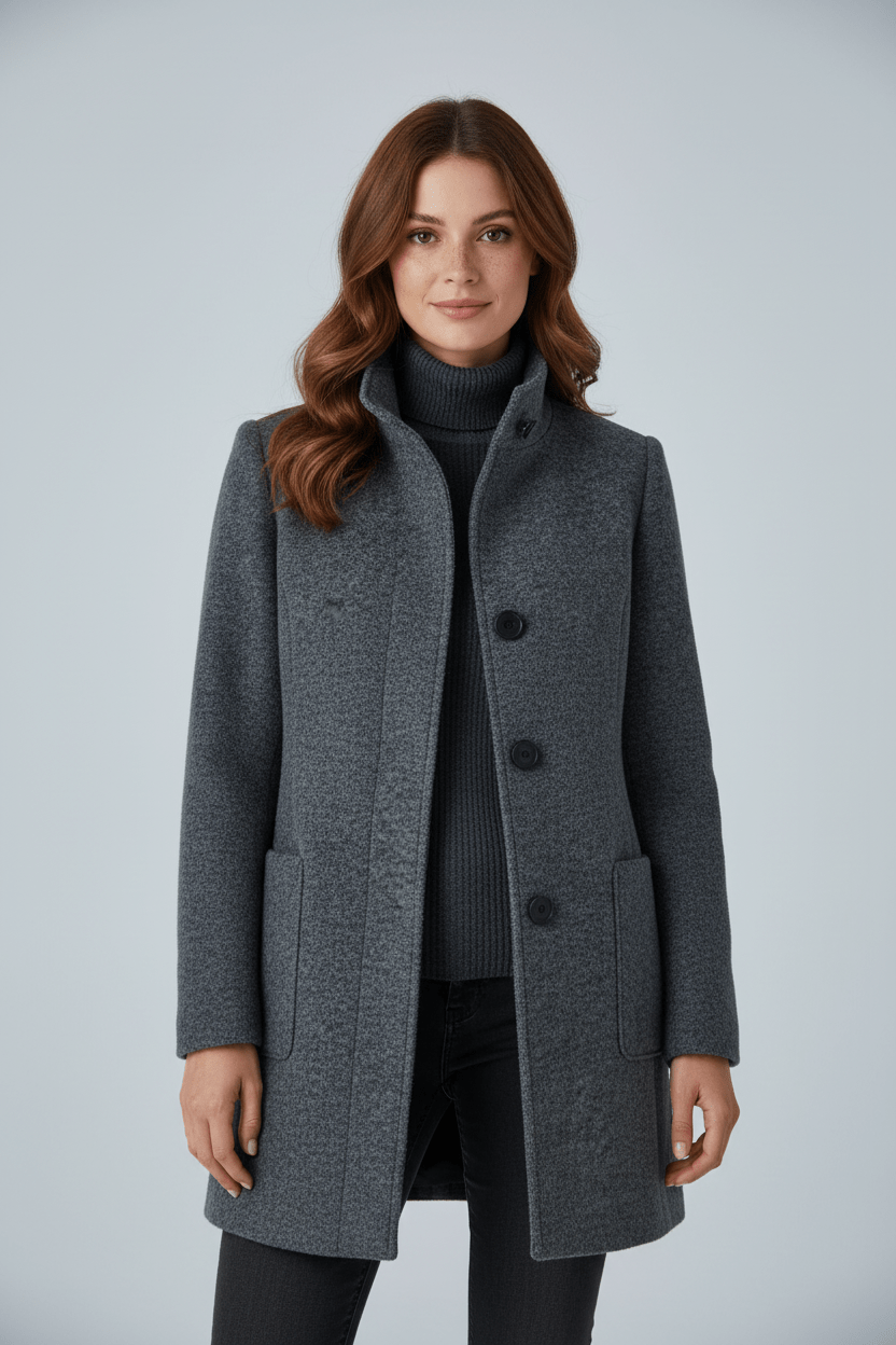 Jane | Fitted Wool-Blend Coat