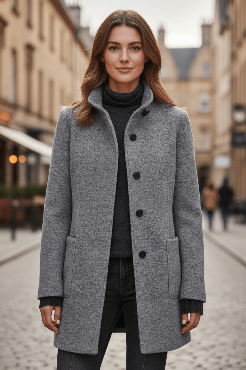 Jane | Fitted Wool-Blend Coat